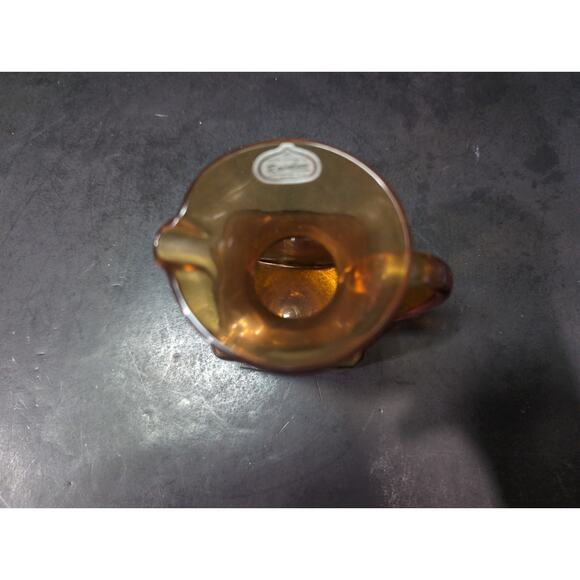 Pilgrim Handblown Glass Pitcher Amber, Vintage Amber‎ Glassware, Table Decor - Picture 6 of 9